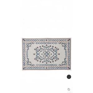 Mohawk 4'x6' Lattice Border Floral Woven Area Rug Cream